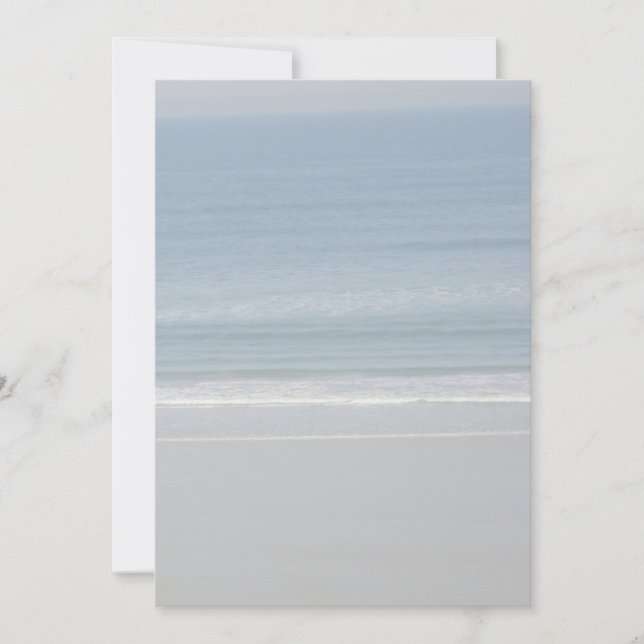 Papel de fondo de océano y playa en blanco (Anverso)