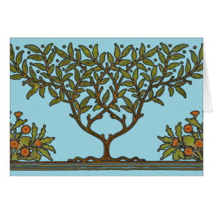 Papel de fondo floral de William Morris Tree Friez