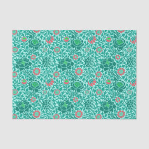 Papel de fondo jacobeo floral, turquesa, aqua y co