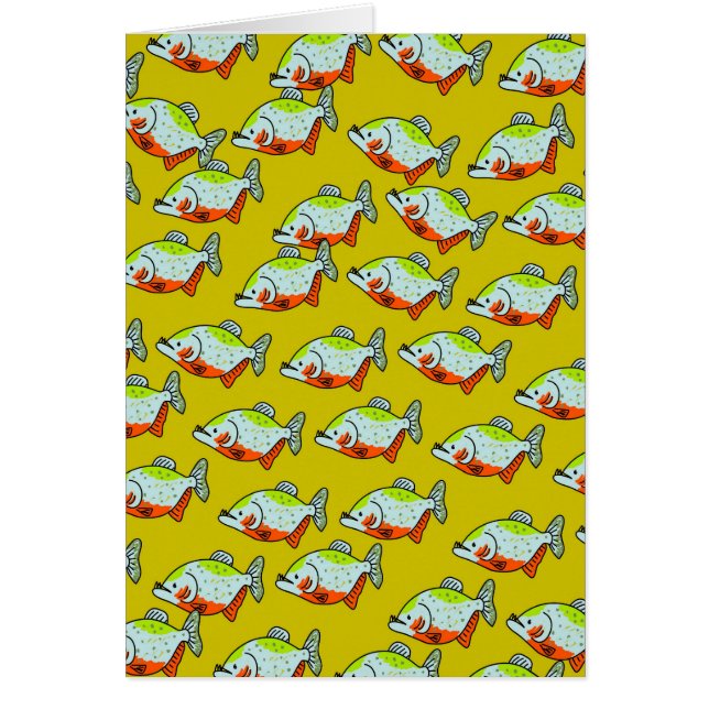 Papel de fondo piraña (Frente)