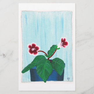 Papel de Gloxinia Violeta Africana