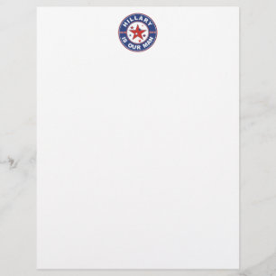 Papel de Hillary Clinton membrete