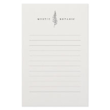 Papel de hoja botánica natural I Papelería moderna