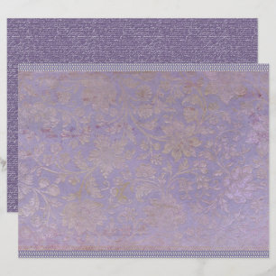 Papel de hoja de diario Lavanda Vintage