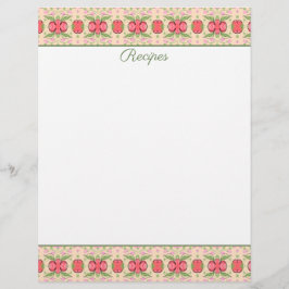 Papel de hoja de membrete o receta