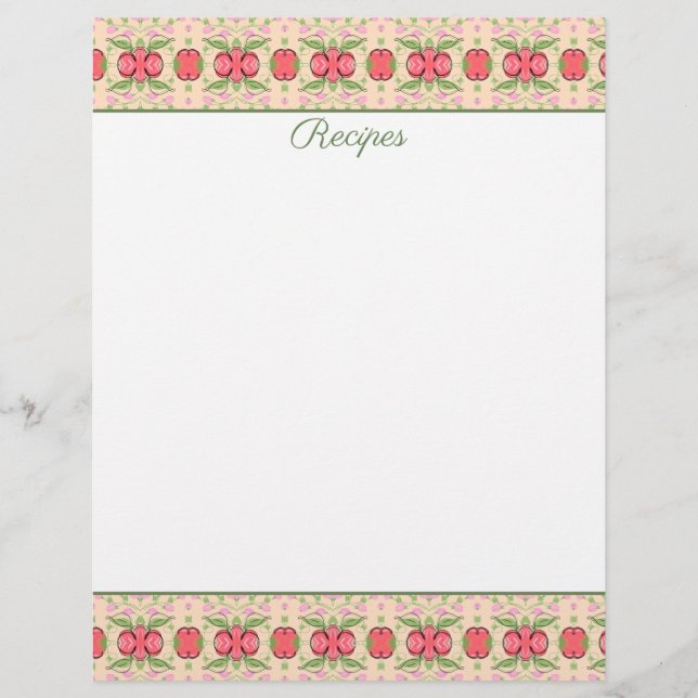 Papel de hoja de membrete o receta (Anverso)