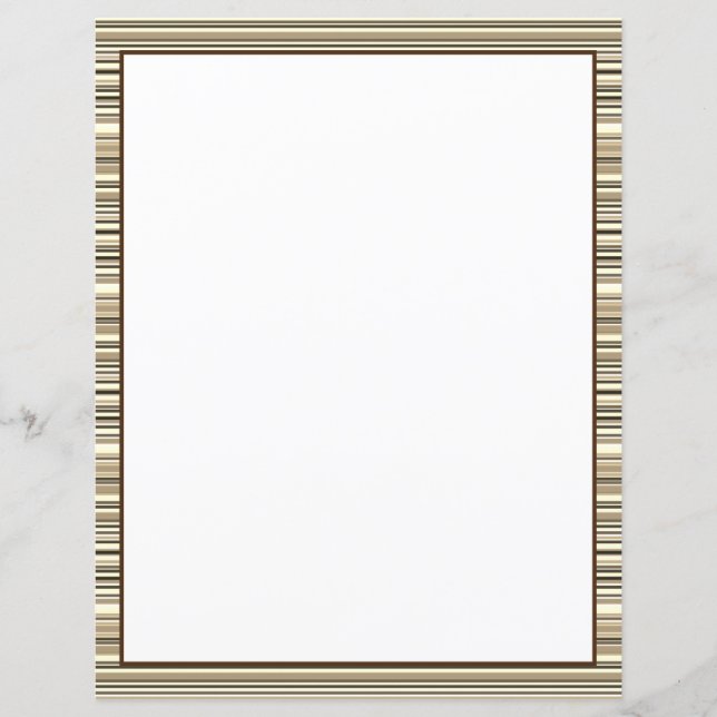 Papel de hoja en bandas marrones (Anverso)