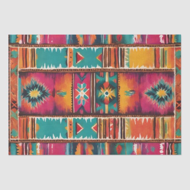 Papel de impresión de manta inspirado en latino (Anverso)