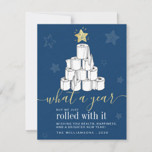 Papel de inodoro del árbol de Navidad del año de g