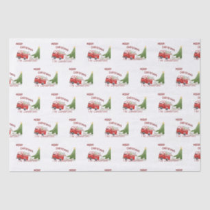 Papel de inodoro para los Navidades de Camión Rojo