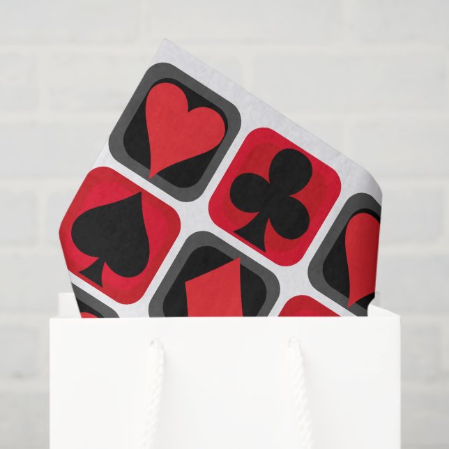 Papel de juego de cartas de póquer de casino (Bolsa de regalo)