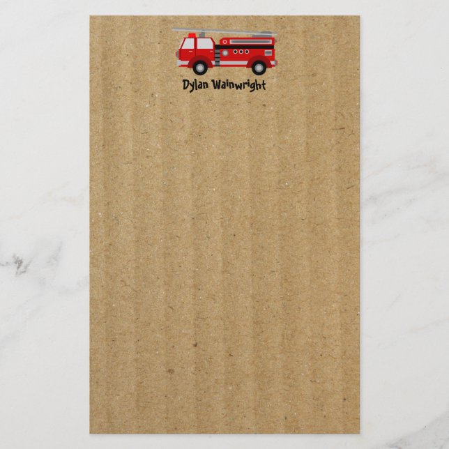 Papel de Kraft personalizado de Stationery Truck (Anverso)