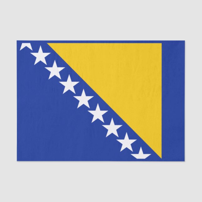 Papel de la bandera de Bosnia y Herzegovina (Anverso)