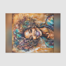 Papel de la cama de la cama de aceite de ebono rad