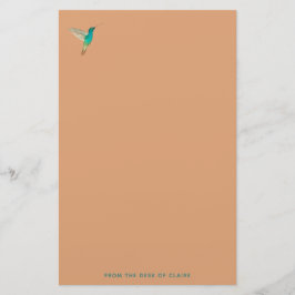 Papel de la estacación del colibrí ardiente