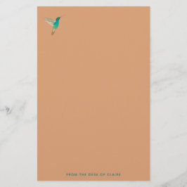 Papel de la estacación del colibrí ardiente