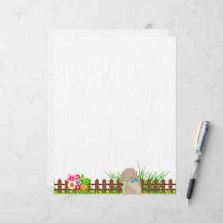 Papel de la estación de conejo pequeño