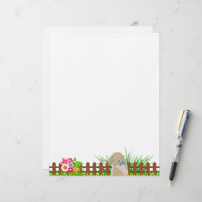 Papel de la estación de conejo pequeño (Anverso/Reverso In Situ)