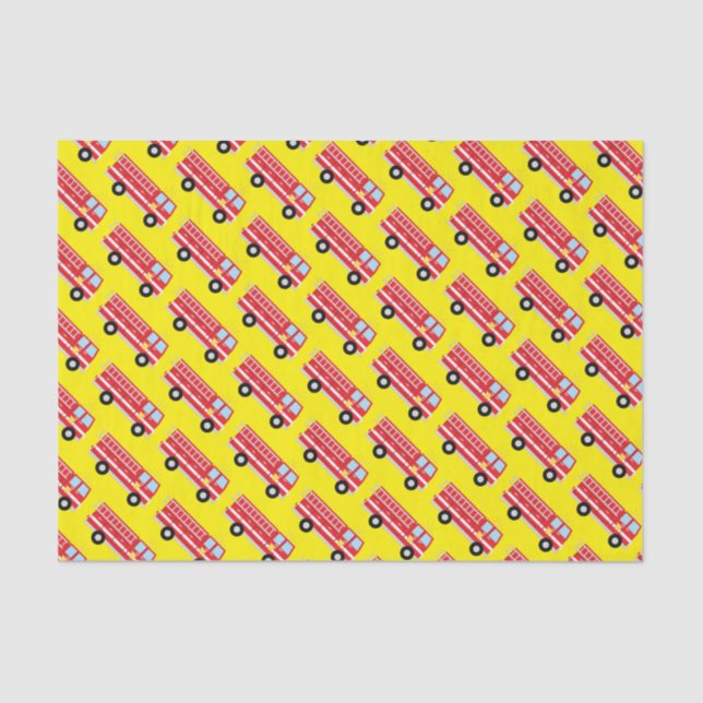 Papel de la fiesta de cumpleaños del camión contra (Anverso)