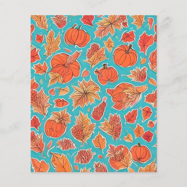 Papel de la hoja de calabaza (Anverso)
