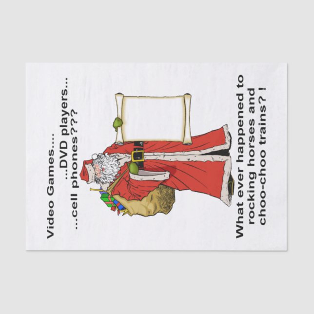 Papel de la lista de regalos de Santa (Anverso)