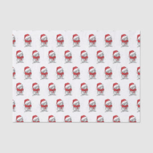 Papel de la melodía Santa hat Penquin
