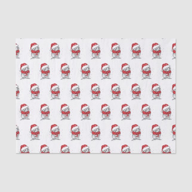 Papel de la melodía Santa hat Penquin (Anverso)
