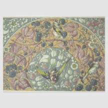 Papel de la página de deoupage de Berry Bird & Flo