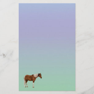Papel de la papelería Paint Horse Pastel