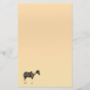 Papel de la papelería Paint Horse Pastel