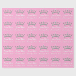 Papel de la princesa embalaje de la niña