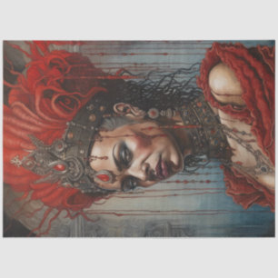 Papel de la Reina del Desnudo del Guerrero African