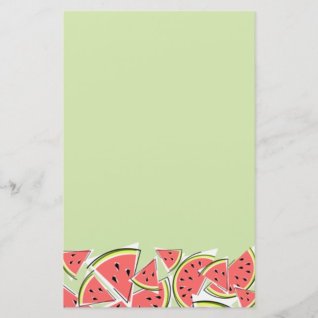 Papel de la sandía verde (Anverso)