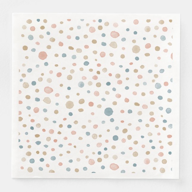 Papel de la servilleta de los puntos de acuarela d (Anverso)