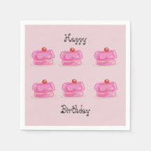 Papel de la servilleta del partido de los cumpleañ