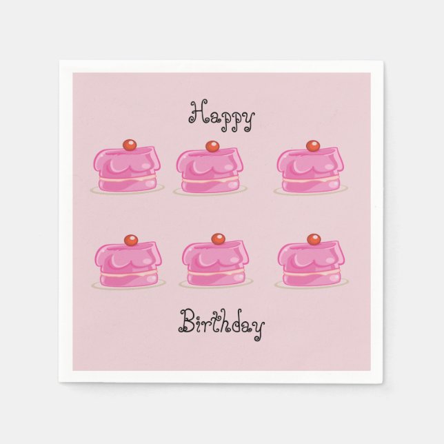 Papel de la servilleta del partido de los cumpleañ (Anverso)