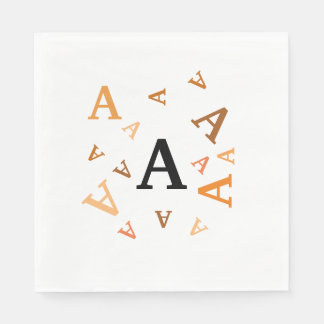 Papel de la servilleta - Letras despedazadas en Na