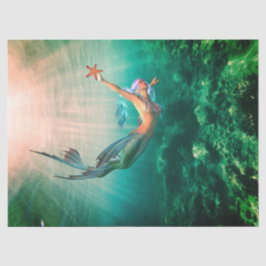 Papel de la sirena y del tejido de la estepa
