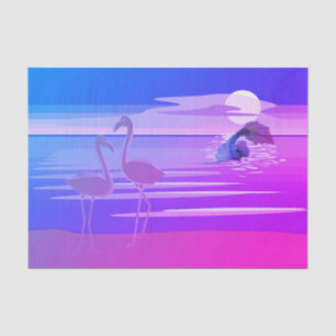 Papel de la sirena y el tejido de flamenco