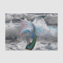 Papel de la sirena y el tejido oceánico