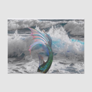 Papel de la sirena y el tejido oceánico