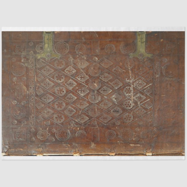 Papel de la tapa del libro de cuero (Anverso)