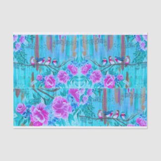 Papel de las aves musicales Shabby Chic para la de