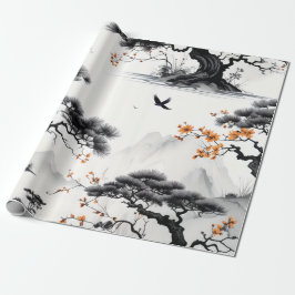 Papel de lavado de tinta del este de Asia