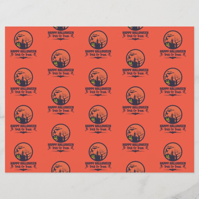 Papel De Libro De Crapbook De Halloween (Frente)