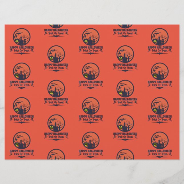 Papel De Libro De Crapbook De Halloween (Frente)