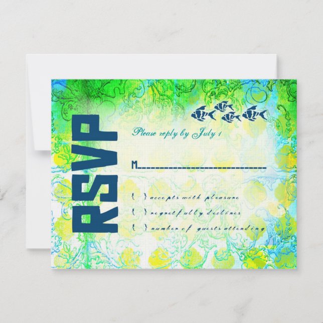 Papel de línea de BAHAMAS RSVP (Anverso)