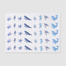 Papel de los tejidos - sirena de la casa del mar