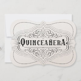 Papel de lujo Quinceañera Invitación del Sudoeste