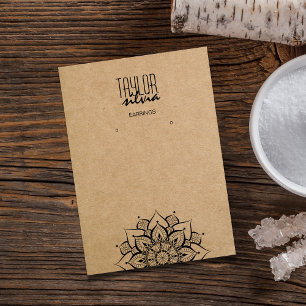 papel de manualidades de mandala Tarjeta de visual